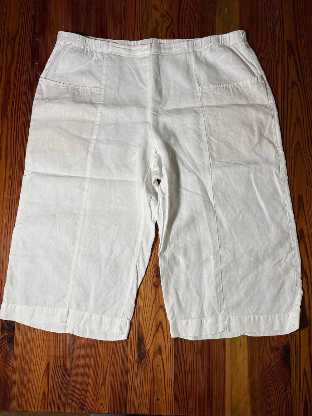 J. Jill Linen Cropped Pants, Size XL Petite